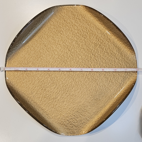 PartyLite Gold Foil Glass  Candle tray/ Holder - Picture 11 of 14